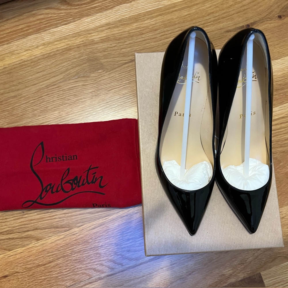 Christian Louboutin Pigalle 85MM Patent Leather Pumps